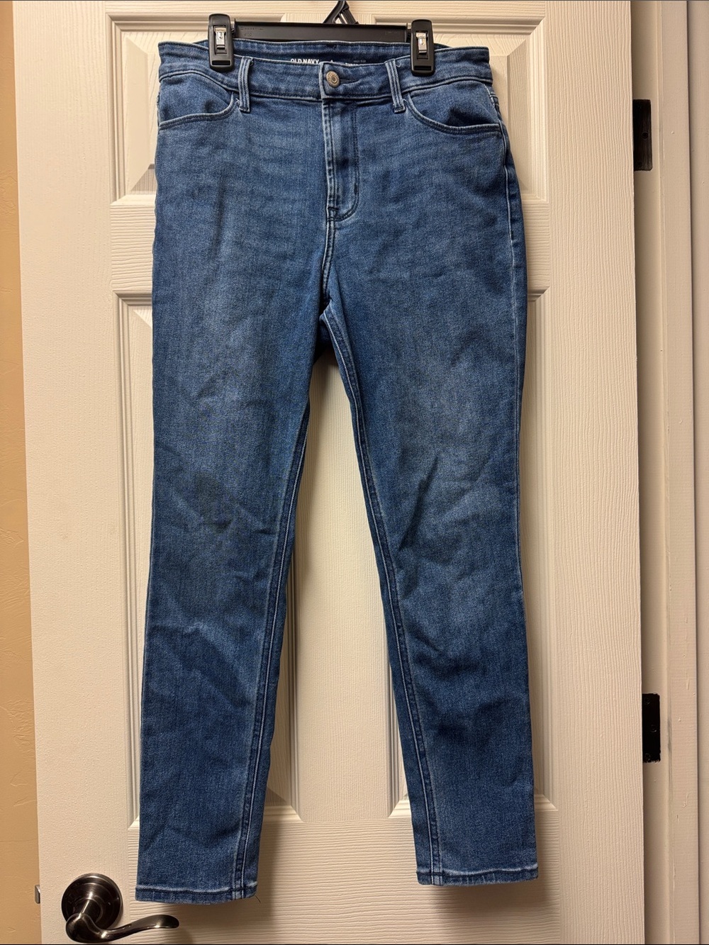 Old Navy Women High Waisted Super Skinny Jeans (Size: 6 Short)